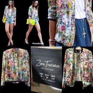 Zara Multicolor Bomber Jacket